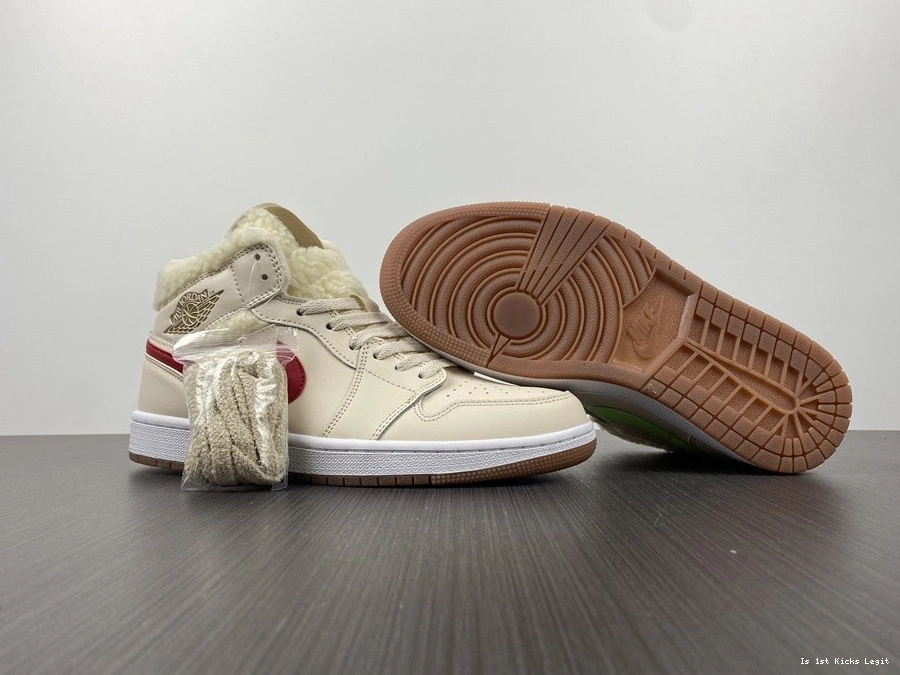 Fleece Mid 1 DO2207-264 (GS) Jordan Pearl - White 0120